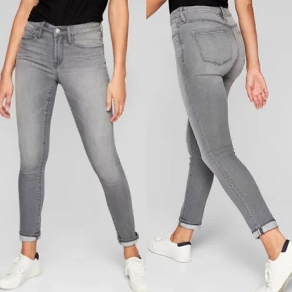 Athleta Sculptek Gray Skinny Jeans - Size: 2